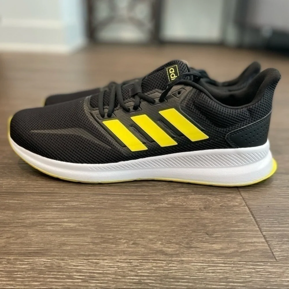 Adidas Runfalcon K 'Shock Yellow' Marathon sz 12
